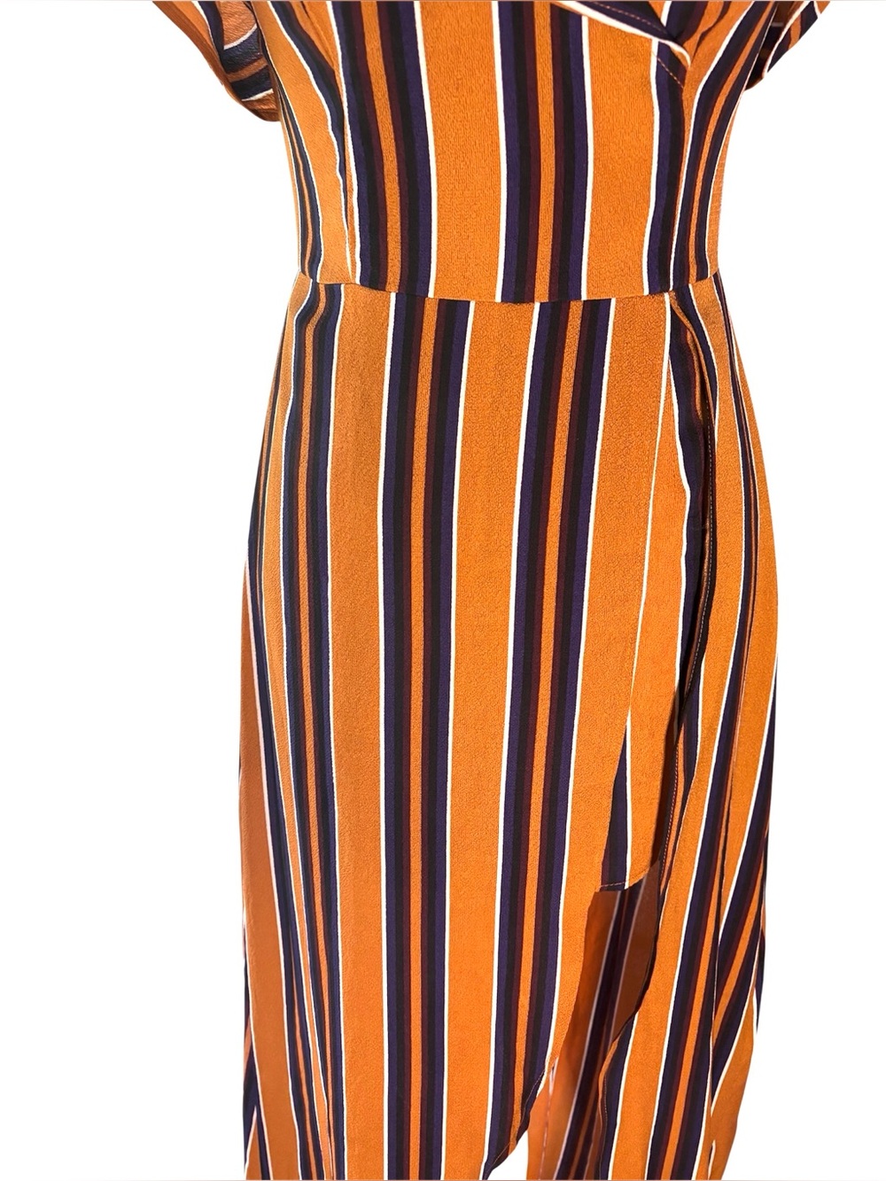 Windsor Women’s Mustard Striped Romper with Maxi Skirt | Boho Vacation Romper - Picture 2 of 16